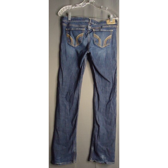 Hollister Straight Leg Stretch Skinny Blue Jeans Juniors 7L 28X32.5 - Picture 9 of 9